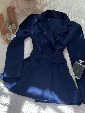 Women's Navy Blue Blazer Dress
